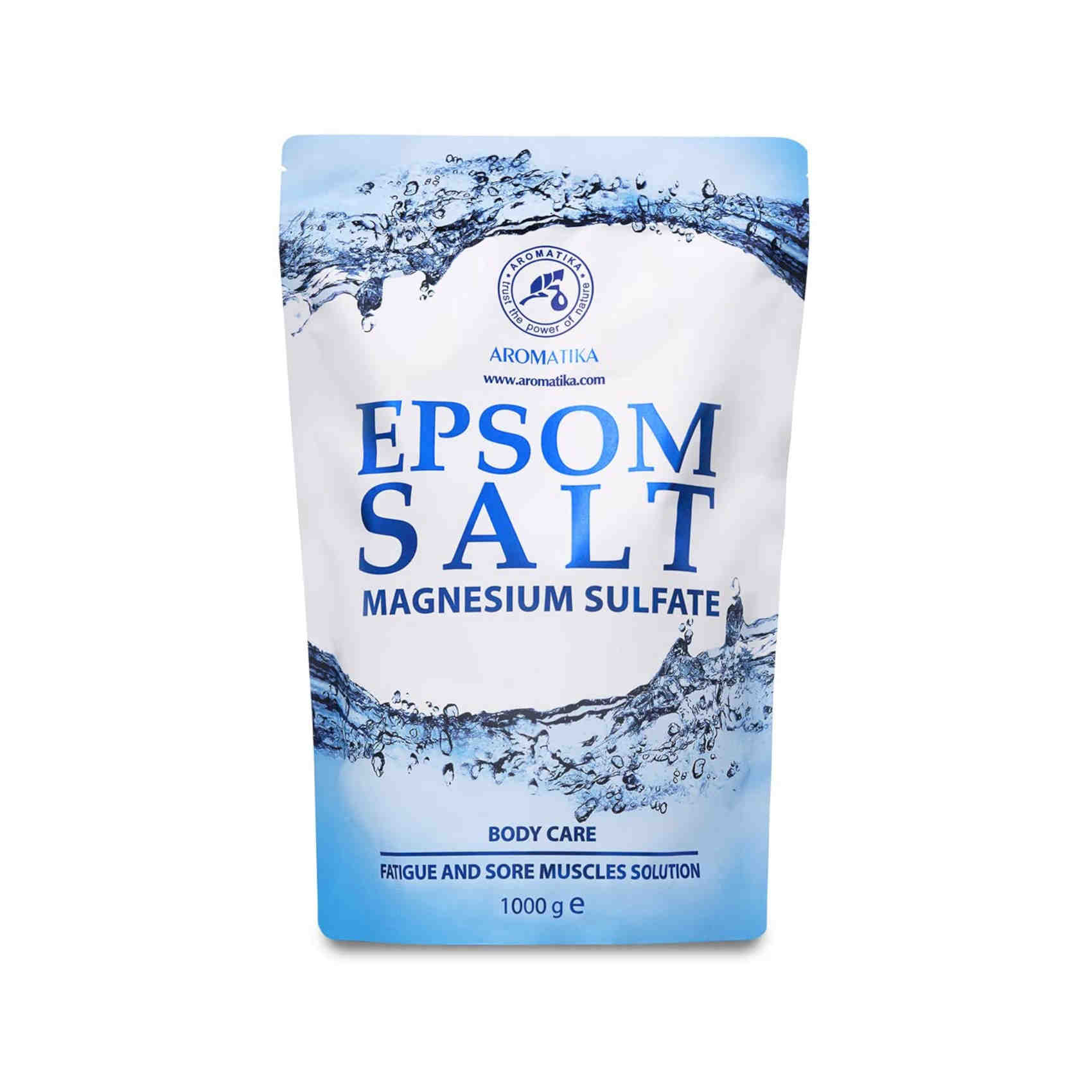 Sali Di Epsom 1Kg - 100% Magnesio Naturale - Lenitivo E Allevia I Muscoli - Rilassamento E Disintossicante - Cura Del Corpo - Miglior Sonno - Pediluvio Massaggio