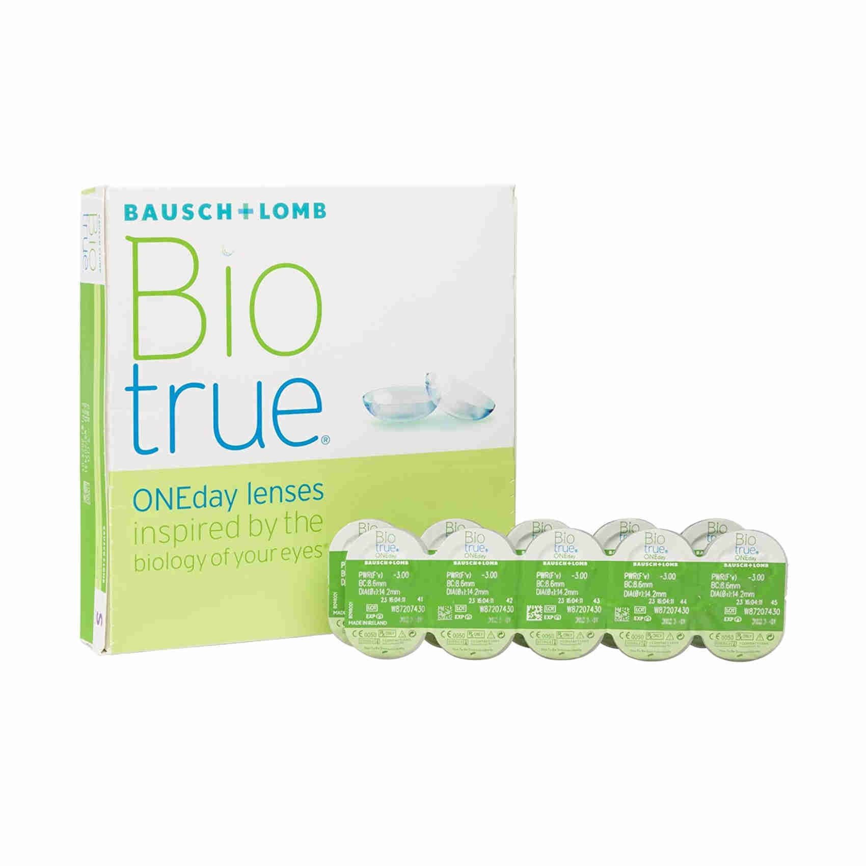 Biotrue Oneday Lenti A Contatto Giornaliere Correttive, 90 Lenti, Bc 8.6 Mm, Dia 14.2 Mm, -2.25 Diopt-image