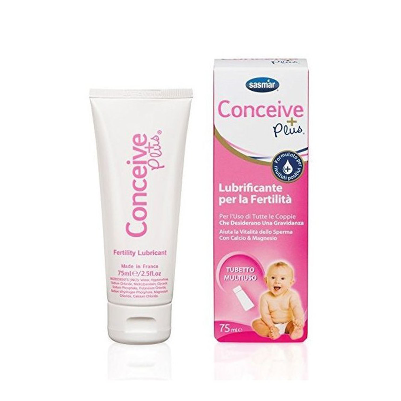 Conceive Plus Gel Lubrificante Fertilità, Lubrificante Amico della Fertilità per Coppie che Cercano di Avere un Bambino - 75ml / 2.5 fl oz-image
