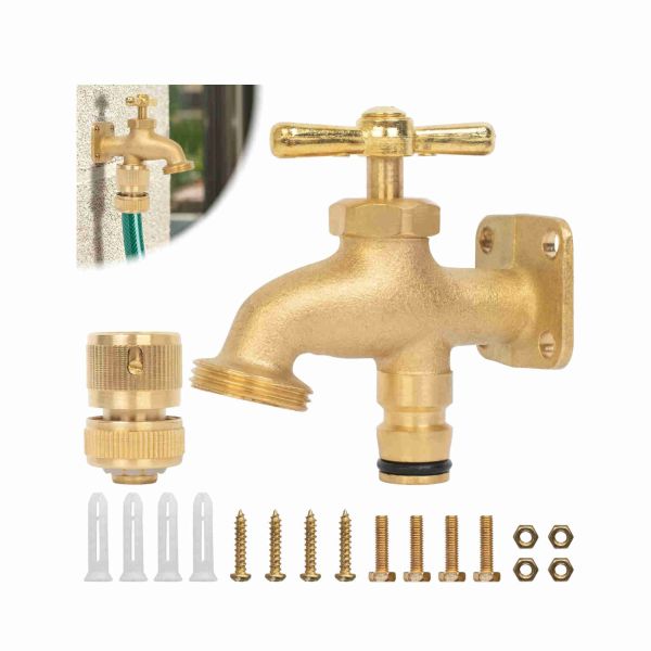 Rubinetto Giardino Esterno Rubinetto Da Giardino In Ottone Con - Foto 6