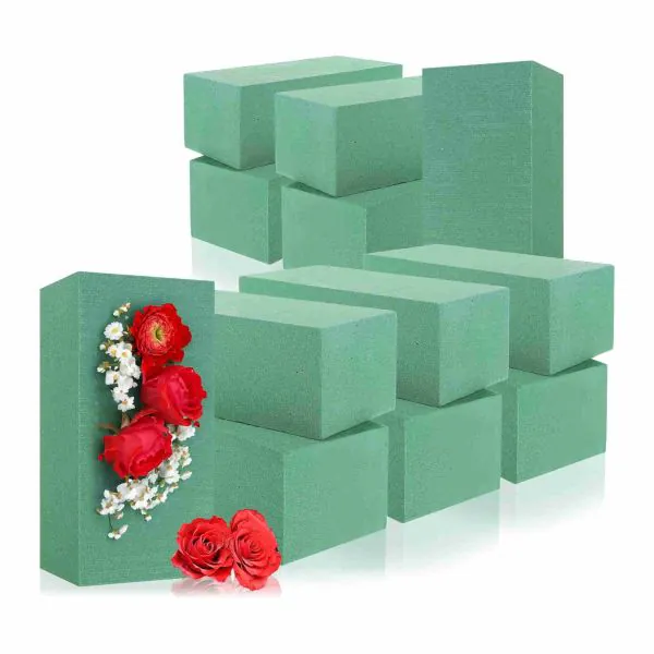 Relaxdays Spugna Per Fiori Freschi E Secchi, Set 2 Cuori In Schiuma Floreale 26 5x26 5x4 Cm Composizioni Fiorai Verde 92563003 - Foto 11