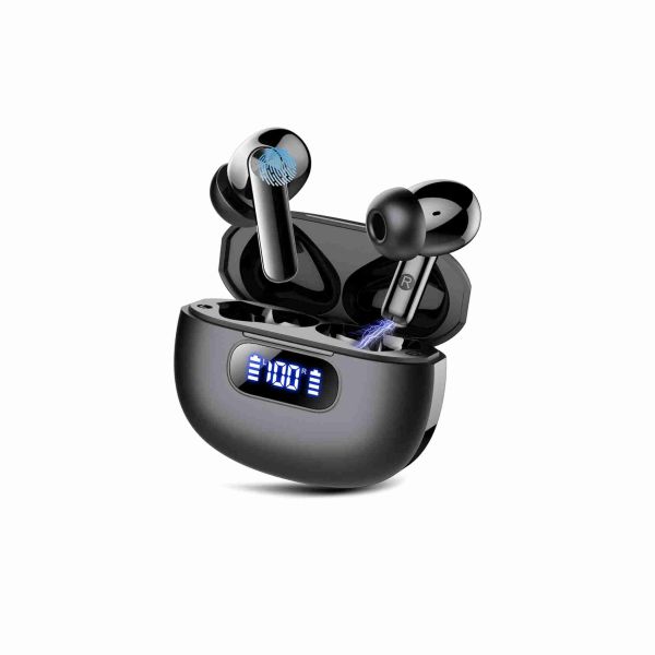 Cuffie Bluetooth, 2024 Auricolari Bluetooth 5.3 Driver Dinamico HiFi Stereo, 4 ENC Mic Cancellazione Rumore Cuffiette In Ear, 48Ore Cuffie Wireless, IP7 Impermeabile, 4g Mini USB-C Cuffie Senza Fili | RDN Street Market