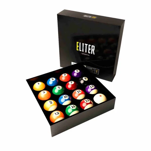 Set 16 Palle Da Biliardo Americano 38mm - Resina Poliestere - Con Pallina Bianca - Foto 12