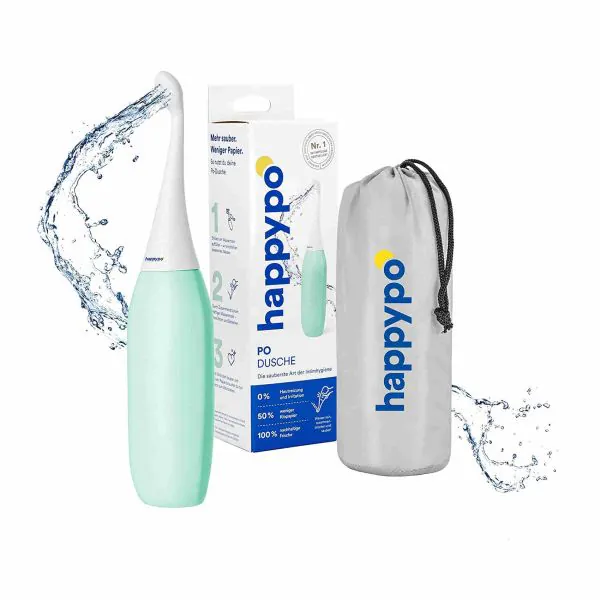 HappyPo - Doccetta Portatile Per Bidet Da Viaggio, Igiene Intima Senza Carta - Foto 3