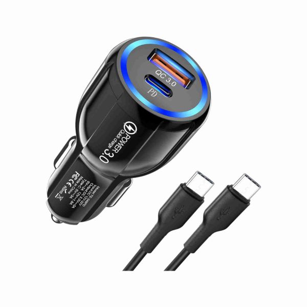 Adattatore 12V Per Auto Adattatore Auto USB-C E USB-A Toocki - Doppia Porta, Ricarica Rapida, Compatibile Con Smartphone E Tablet C Caricabatteria Auto - Foto 5