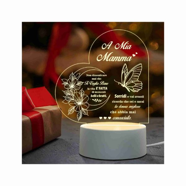 Funnli Regalo Mamma, Candelabro A Forma Di Cuore Regalo Mamma