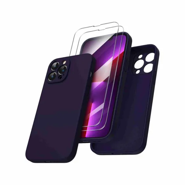 Seacosmo Cover Per IPhone 13 Mini, Vetro Temperato 9H Integrato