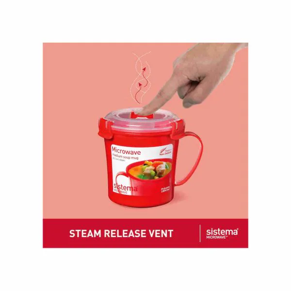 Tazza Sistema 1142 Con Coperchio - 0.585 Lt Polipropilene, Rosso - Foto 6