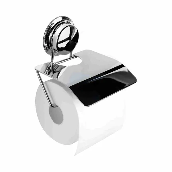 Accessori Bagno Senza Forare Portasciugamani ECOSEAO Senza Fori - Acciaio Inox 304, Autoadesivo, 40cm Con Gancio (Nero) Porta Rotolo Carta Igienica Da Parete - Foto 2