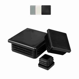 10 Tappi Per Tubi Quadrati - Piedini Per Mobili, Cappucci Protettivi 10x10mm Nero - Foto 8