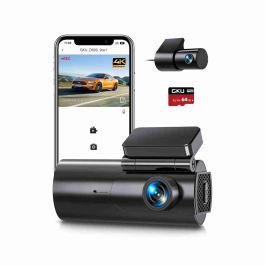 Dash Cam Auto 4K+1080P WiFi - Doppia Telecamera, Visione Notturna, G-Sensor