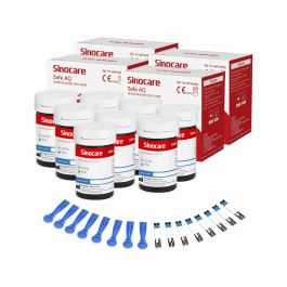 Sinocare Strisce Glicemia Data Di Scadenza Fresco Con 50 Strisce E 50 Lancette E