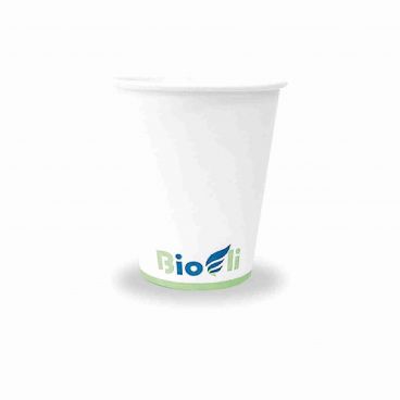 Virsus 200 Bicchieri Biodegradabili 200 ml Bianchi 4 cf x 50 pezzi compostabili BIO-Compost Tazza bicchiere bio per Acqua bibite rispetta la Natura 