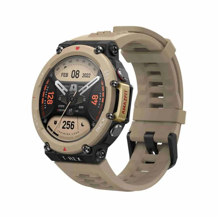 Amazfit T-Rex 2 Smartwatch Orologio Intelligente, GPS, Impermeabile 10 ATM,  150 Modalità di Sportive, Durata della Batteria di 24 Giorni,  Cardiofrequenzimetro, SpO2