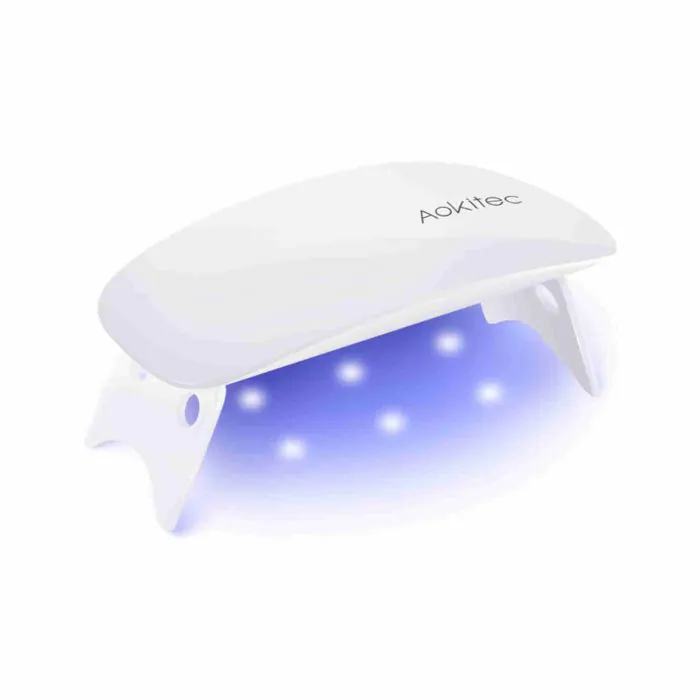 Aokitec Mini lampada per unghie portatile UV a forma di topo