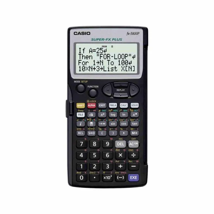 CASIO FX-5800P calcolatrice scientifica programmabile - Contiene 40  costanti scientifiche, 128 formule integrate