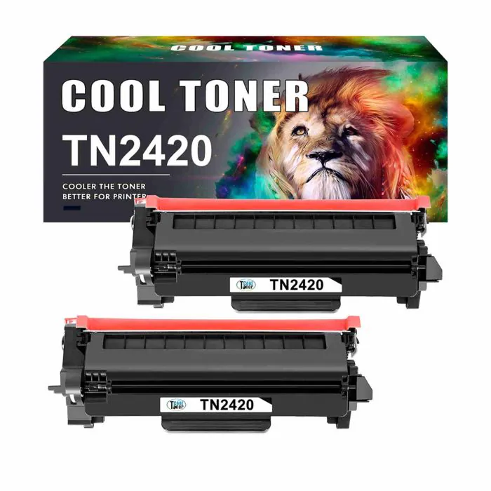 Cool Toner TN2420 Compatibile Cartuccia di Sostituzione per Toner Brother  MFC L2710DW L2710DN MFC-L2710DW MFC-L2710DN MFC-L2750DW HL-L2350DW  DCP-L2510D DCP-L2530DW TN 2420 TN-2420 TN2410 Nero 2 pezzi.