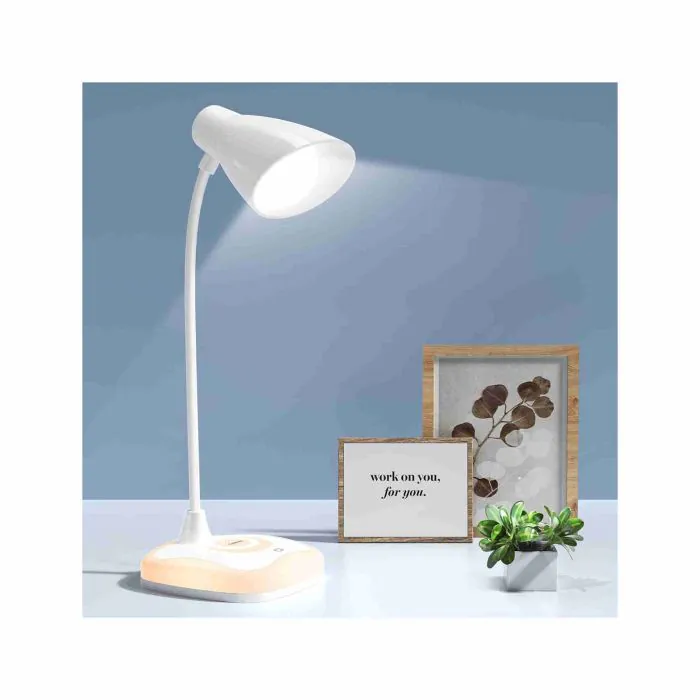 Gobikey Lampada da Scrivania, da Tavolo Touch Control, Ricaricabile con 3  Luminosità, senza Fili, Lampada LED, Luce Calda alla Base