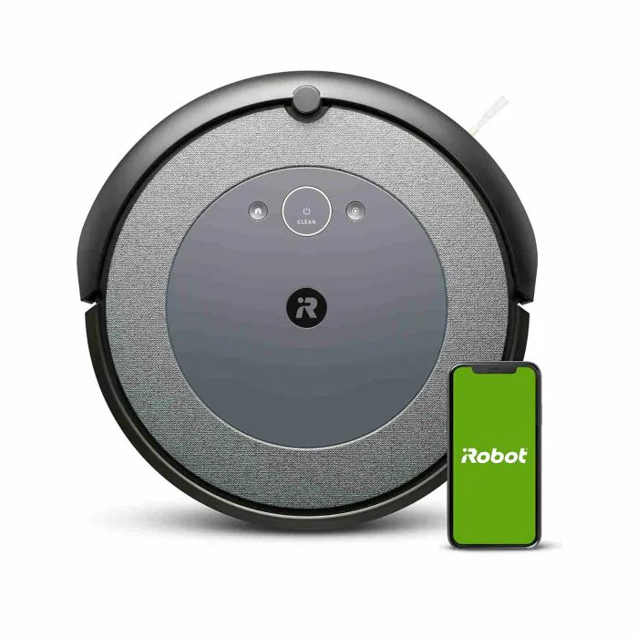 iRobot Roomba i3152 Robot aspirapolvere connesso, due spazzole in gomma  multisuperficie, suggerimenti personalizzati, compatibile con assistente  vocale, tecnologia Imprint, grigio/blu