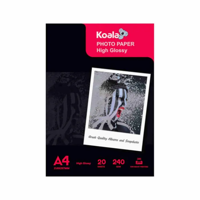 KOALA Heavywight Carta Fotografica per Canon HP Epson stampante a getto d'  inchiostro, A4, 20 fogli, 240 g/m²