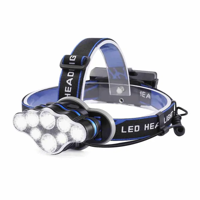 * Fari Testa con 10 LED testa nastro e inclinazione regolabile LED-Lampada frontale * 