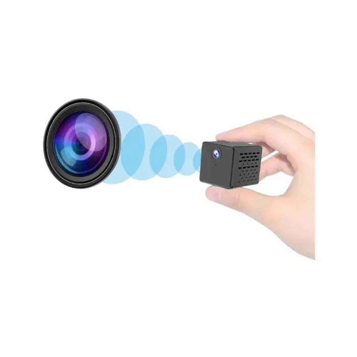 Mini Telecamera, FHD 1080P Mini Telecamera Wireless WiFi Microcamera Spia  Nascosta con Visione Notturna Video Registratore per iPhone/Android