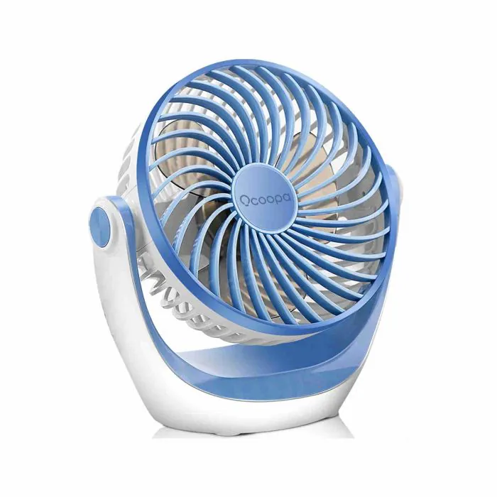 OCOOPA Ventilatore da Tavolo,Mini Ventilatore USB,con Forte Flusso d'aria e  Funzionamento Silenzioso, Velocità Regolabile, Testa Girevole a 360 °, per  Scrivania, Ufficio, Casa