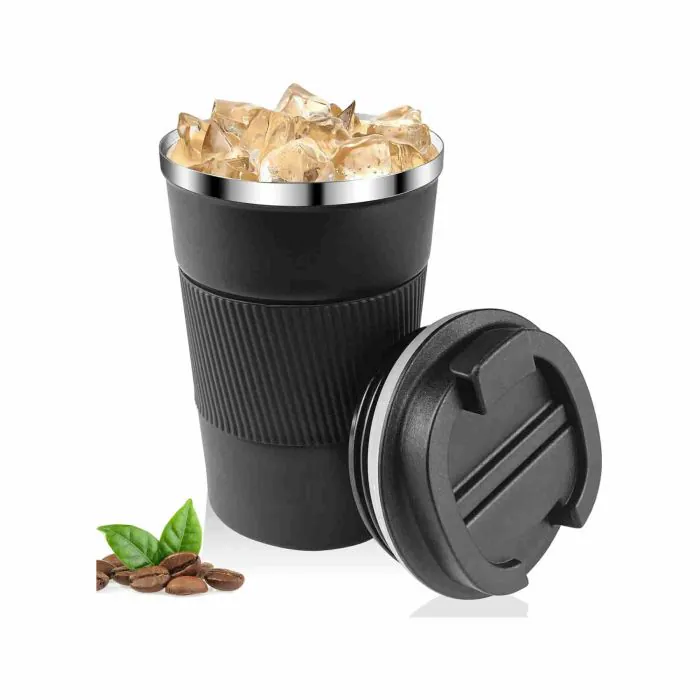 Relota Tazza Caffe Termica Blu 380ml, da Viaggio in 304 Acciaio  Inossidabile Riutilizzabili Prova di Perdite, Caldo e Freddo, Latte e Tè