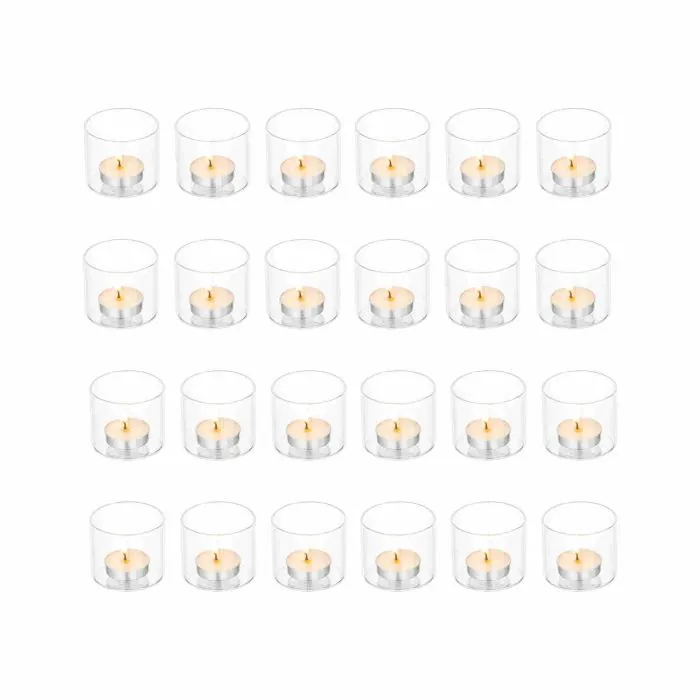 Set di 24 candele galleggianti per centrotavola, candele