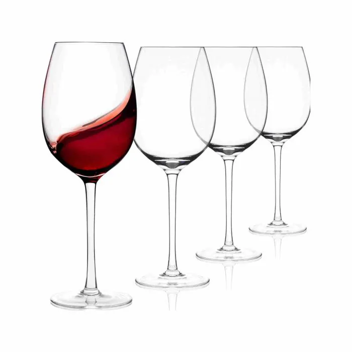 Sipour Bicchieri Vino Set di 4 530 ml - Set di Calici Vino per Vino Rosso e  Bianco - Robusti con Design Elegante - Calici Vino Bianco, Calici Vino Rosso  - Accessori