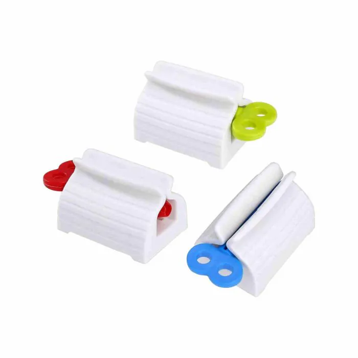 Spremiagrumi Per Dentifricio, 3 Confezioni Per Tubo Rotante Per Dispenser  di Dentifricio Base Per Supporto Per Dentifricio, Creme, Cosmetici (Rosso  Blu Verde)