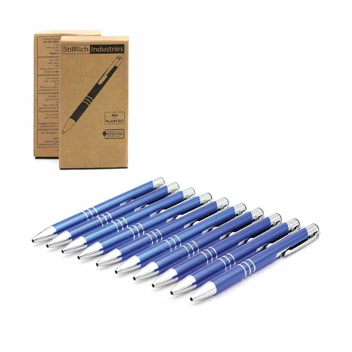 StillRich® 10 Pack Penne a Sfera in Metallo - Penna Multicolore