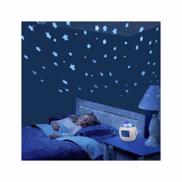 Sveglia Bambini da Comodino Sveglia Proiettore di Stelle per Bambini con  Temperatura Data Snooze LED Orologio Digitale con 7 Colori 10 Suonerie  Orologio da Tavolo Sveglia per Bambini Camera da letto