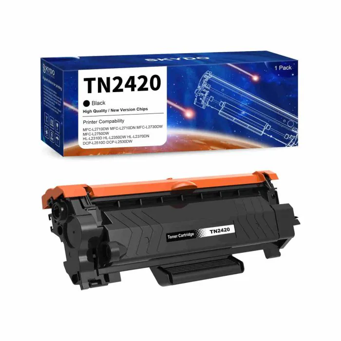 TN2420 Compatibili Cartuccia di Toner Sostituzione per Brother TN-2420  TN2410, 3000 Pagine, per MFC-L2710DW L2710DN L2730DW L2750DW HL-L2310D  L2350DW L2370DN DCP-L2510D L2530DW (Nero, 1-Pack)