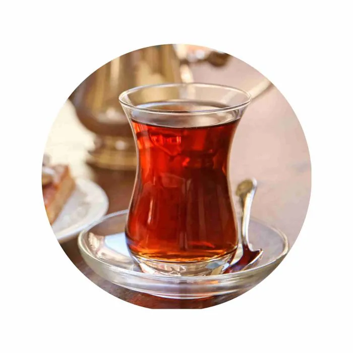 Topkapi - Set da tè turco da 18 pezzi con effetto gelsomino, 6 bicchieri da  tè, 6 sottobicchieri, 6 cucchiaini, set completo per 6 persone
