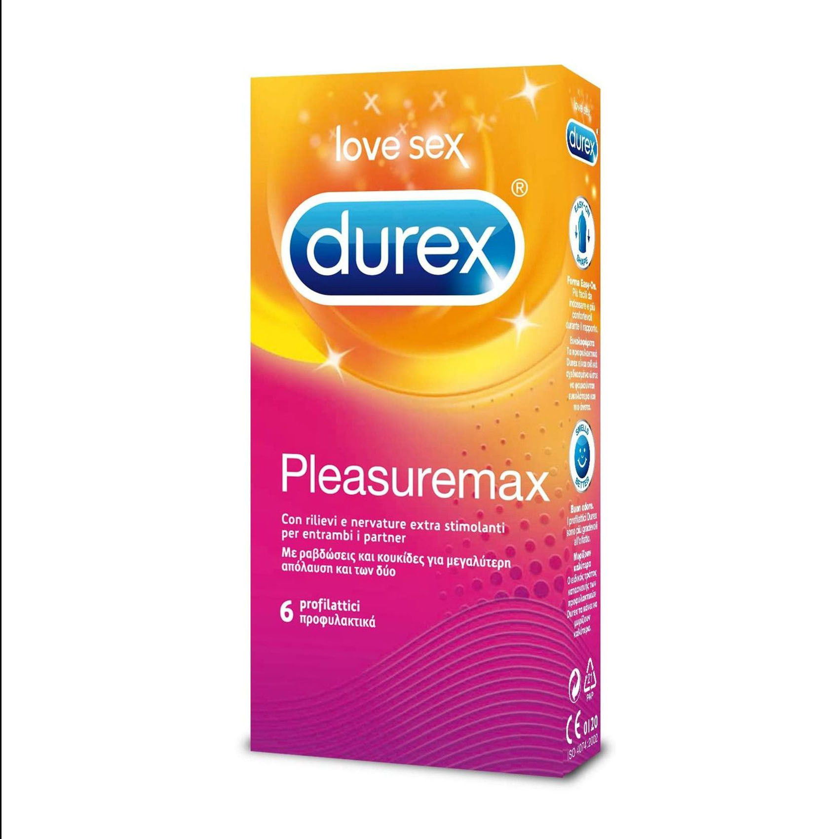 Durex Pleasuremax 6 Profilattici