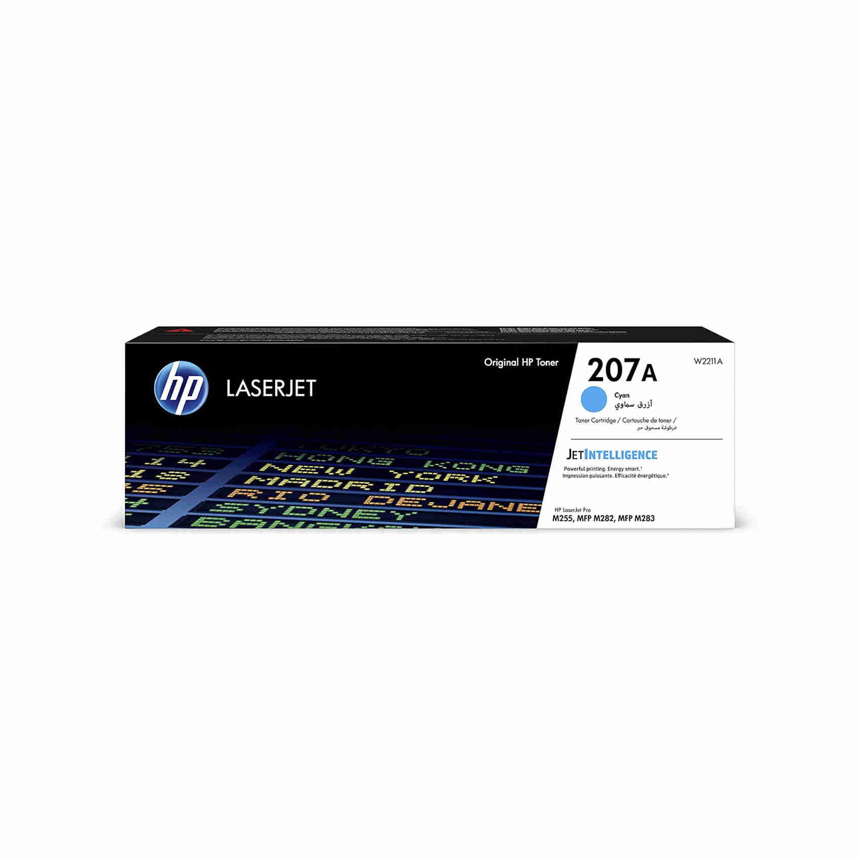 HP 207A W2211A, Cartuccia Toner Originale HP da 1250 Pagine, Compatibile con le Stampanti HP LaserJet Pro M255, MFP M282 e MFP M283, Ciano