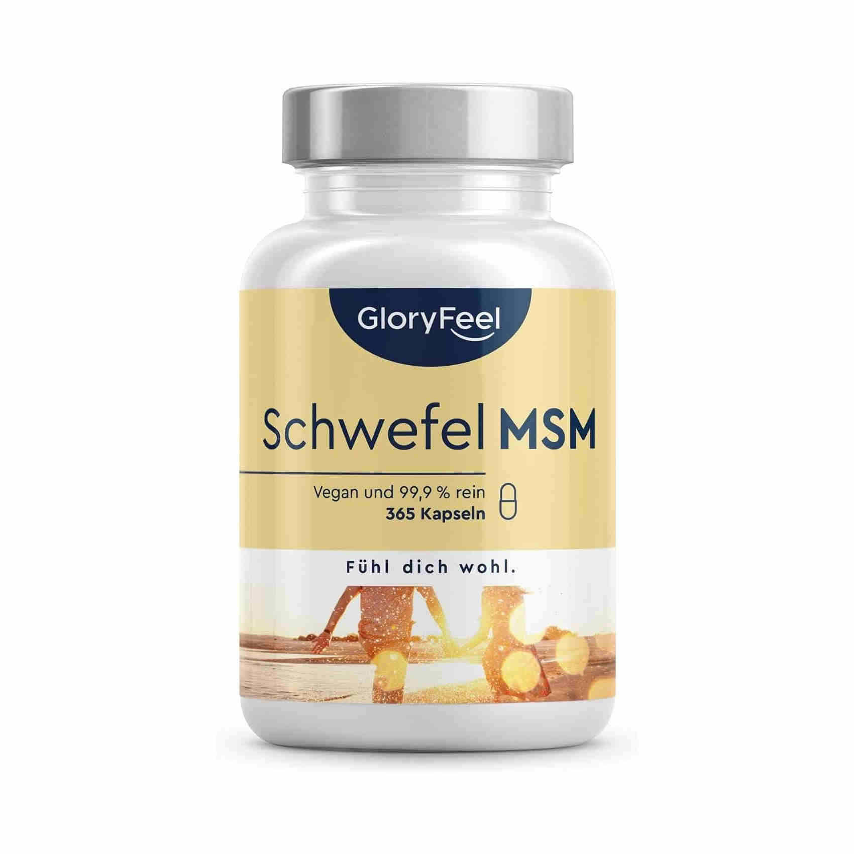 Integratore Msm Puro 99,9% Metilsulfonilmetano, Zolfo Organico Msm, 1600Mg, 365 Capsule Vegan (6 Mesi), Per La Salute Di Ossa E Articolazioni, Antinfiammatorio Muscolare, Testato In Laboratorio-image