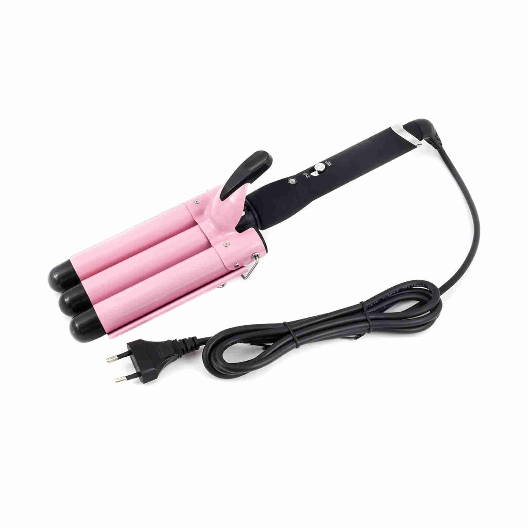 Tempo Di Saldi Piastra Per Capelli Professionale A 3 Rami Arriccia Ondulatore Triferro 3 Onde