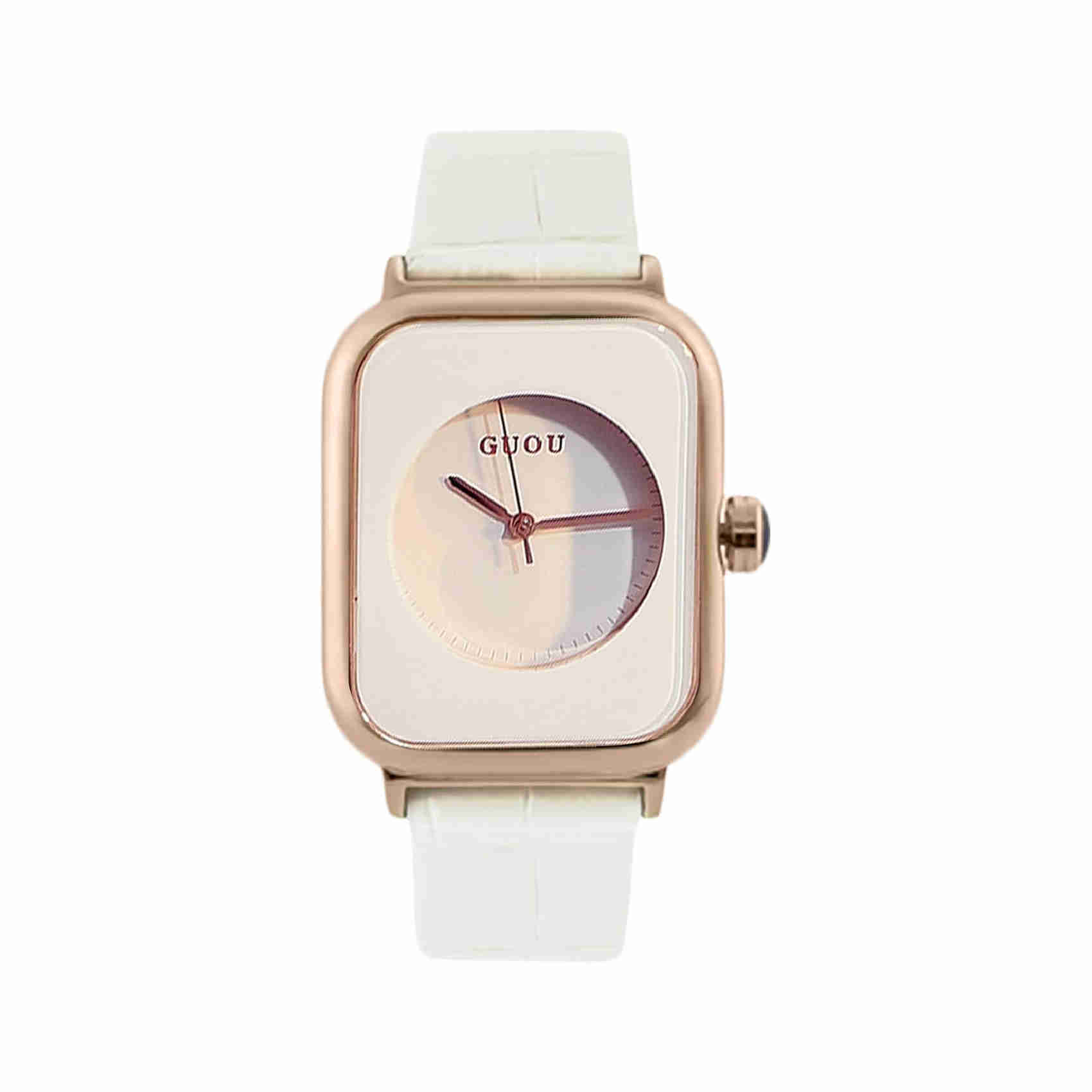 Rorios Orologi Da Donna Al Quarzo Orologio Minimalista Quadrato Quadrante Donna Con Cinturino In Pelle Orologi Da Donna Ragazze-image