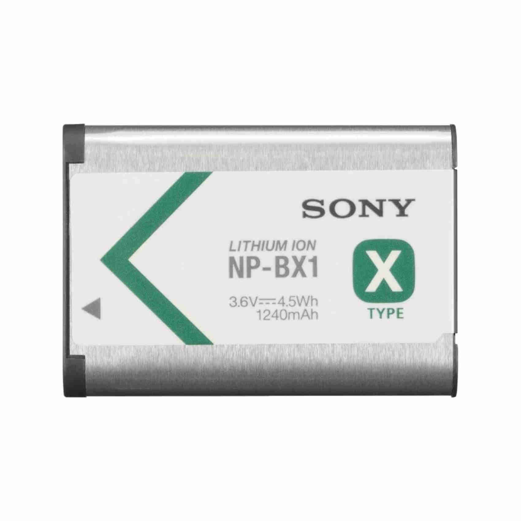 sony np-bx1 batteria ricaricabile infolithium serie x per fotocamere compatte cyber-shot dscrx100, dschx300 e dscwx300, 3.6 v, 1240 mah, argento/ nero uomo