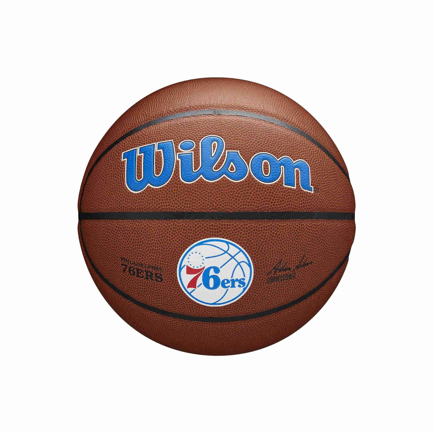 Palloni Da Basket Unisex, Wilson Team Alliance Philadelphia 76ers Ball, Marrone